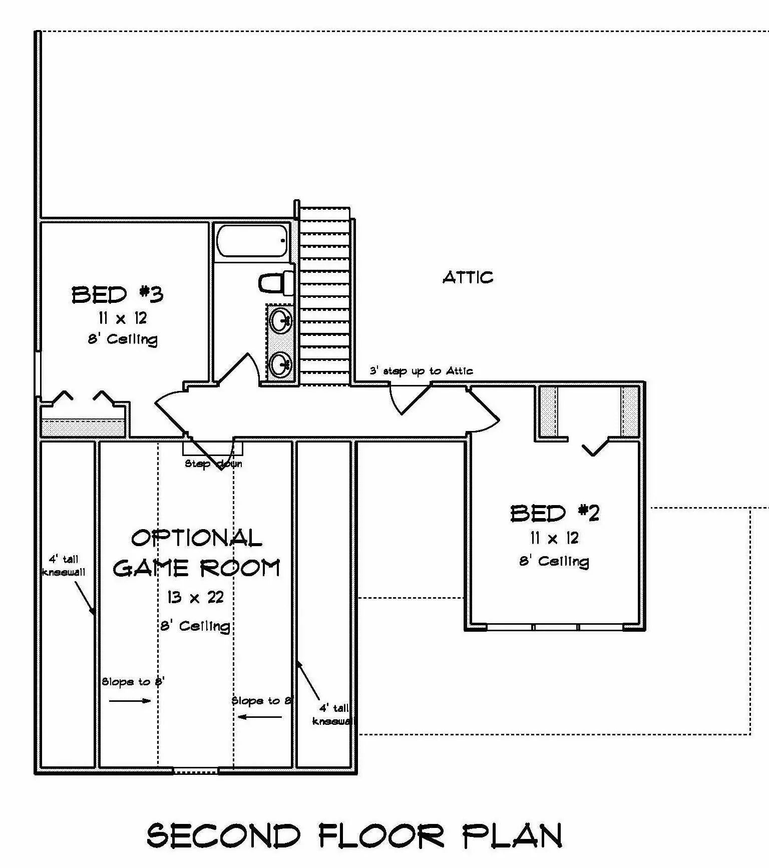 Cypress House Plan - Archival Designs House Plans, floor plan