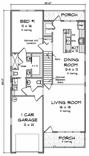 whisperwood house plan - archival designs house plans, floor plan
