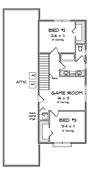 whisperwood house plan - archival designs house plans, floor plan