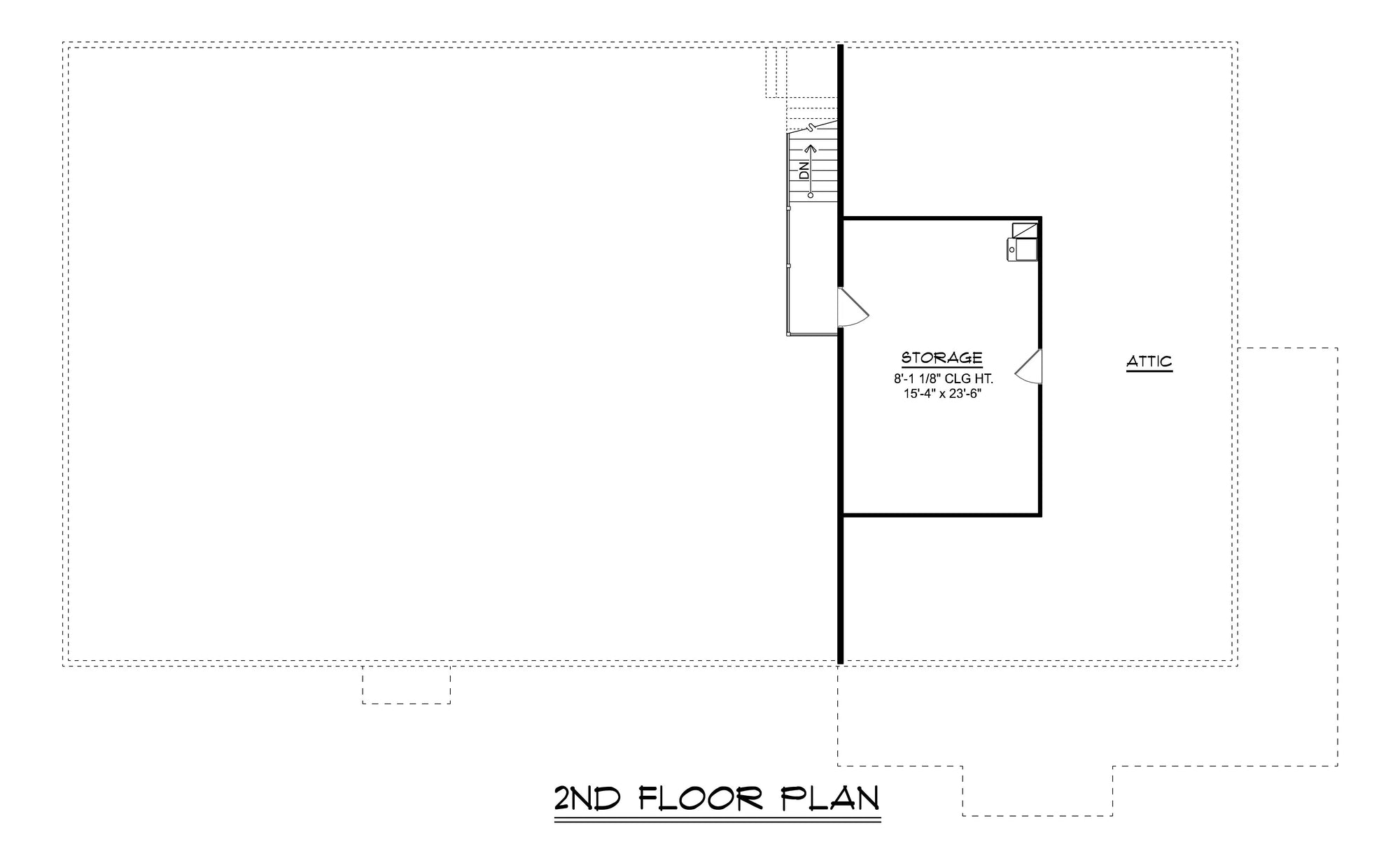 Q7471-A Barndominium House Second Floor Plan 2 Beds, 2.5 Baths | 24467