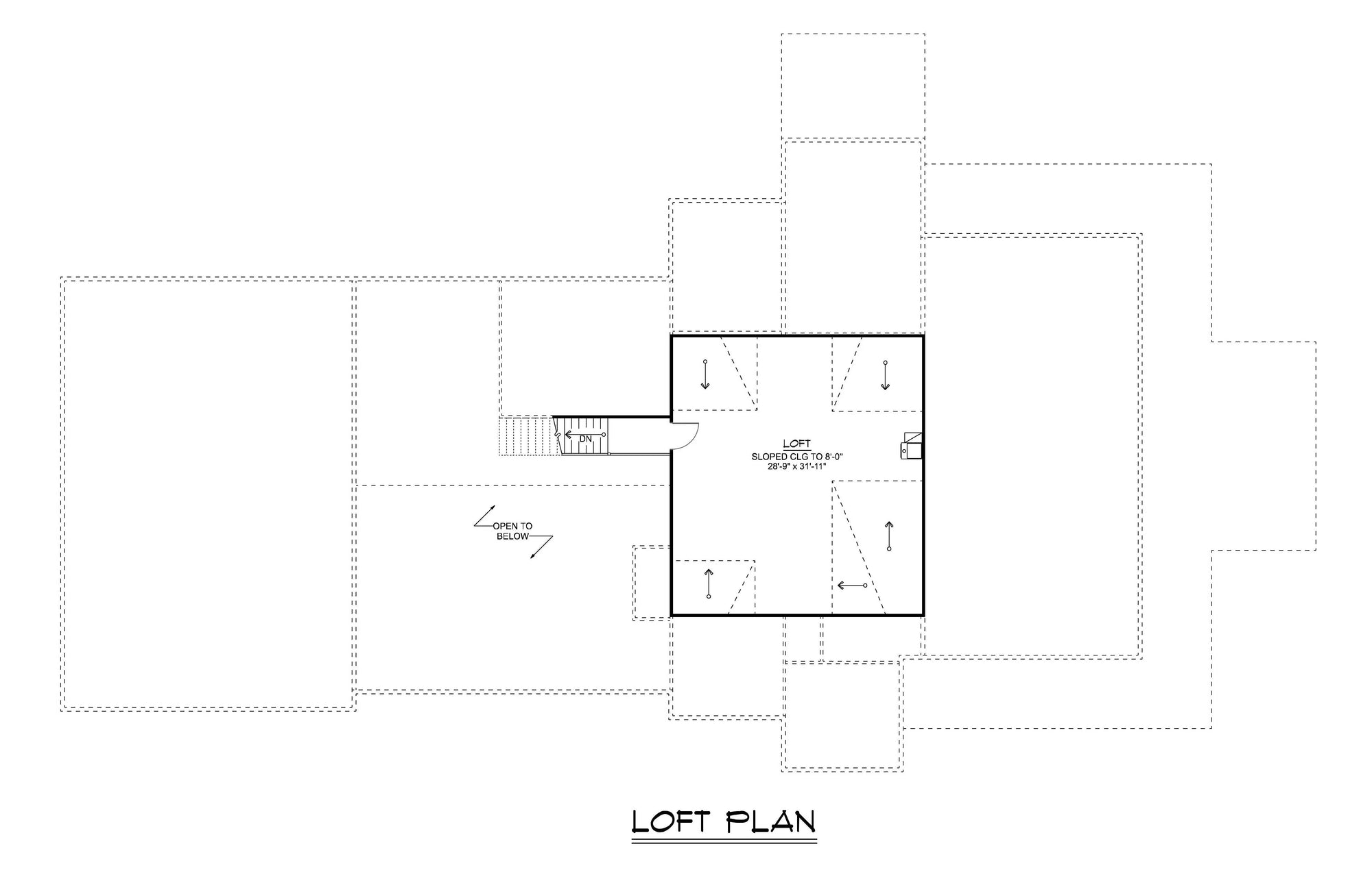 Q7442-A 24473 House Second Floor Plan 3 Beds 2.5 Baths