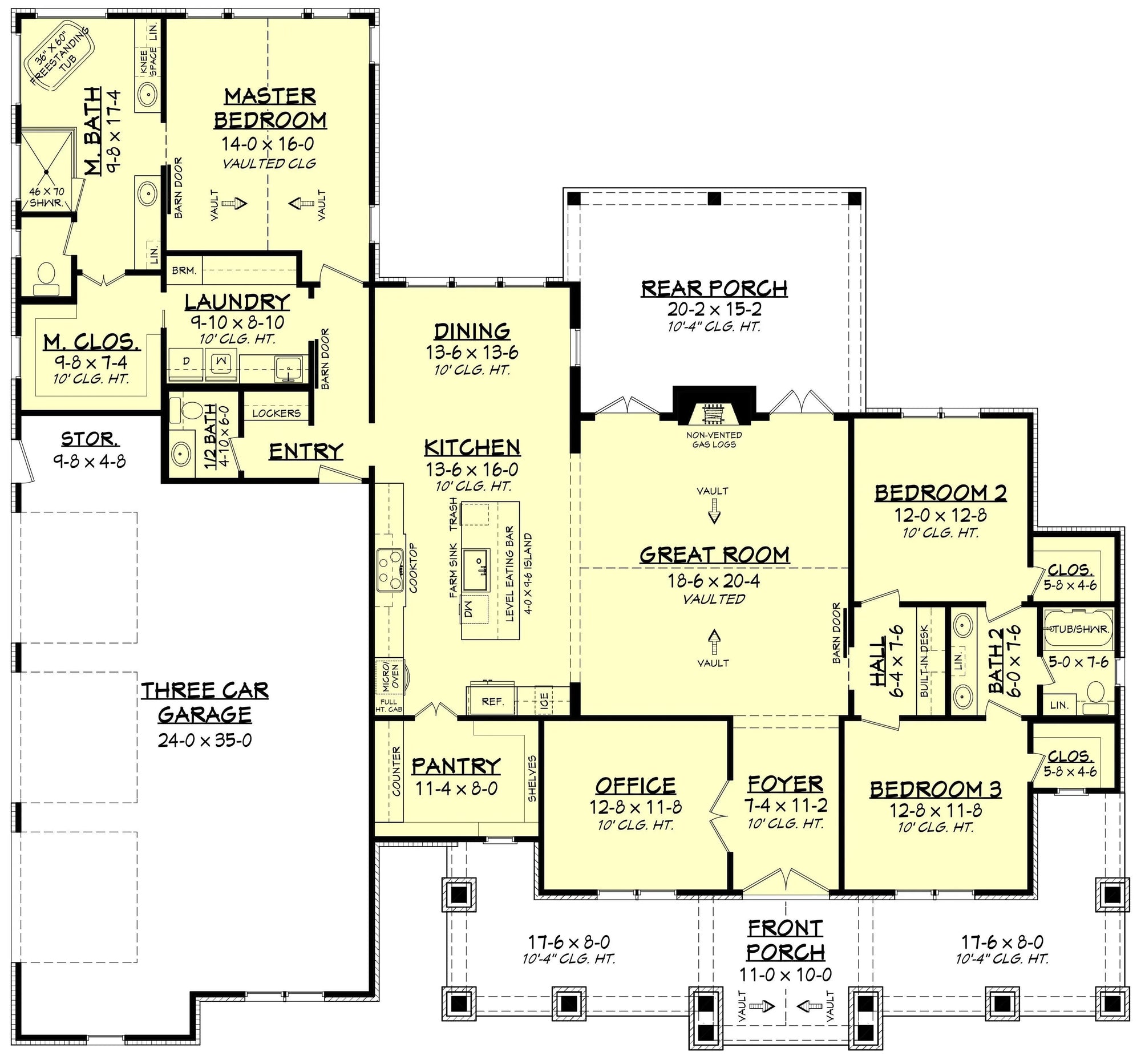 Stratton House Plan - Archival Designs House Plans, floor plan