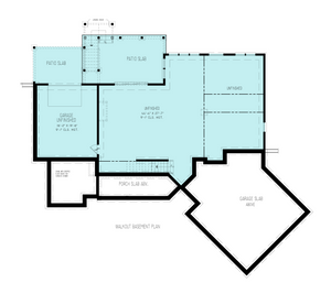 urban ridge contemporary house plan 3 beds, 2 bath walkout basement floor plan