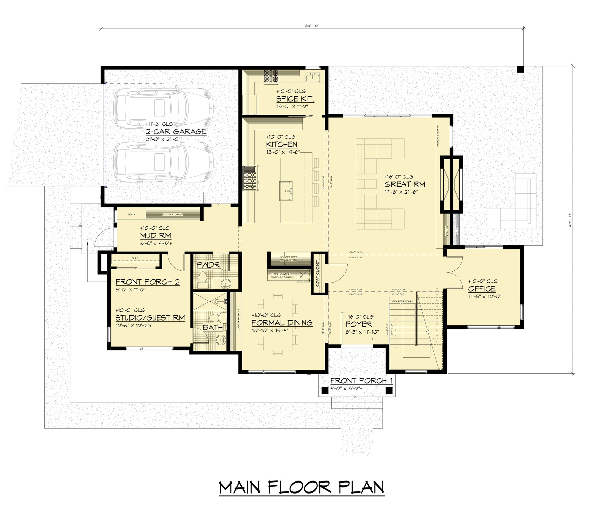 AC8180-A Modern House First Floor Plan, 5 Bedrooms, 4.5 Bathrooms | Dhingra Residence