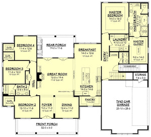 erin house plan - archival designs house plans, floor plan