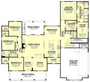 erin house plan - archival designs house plans, floor plan