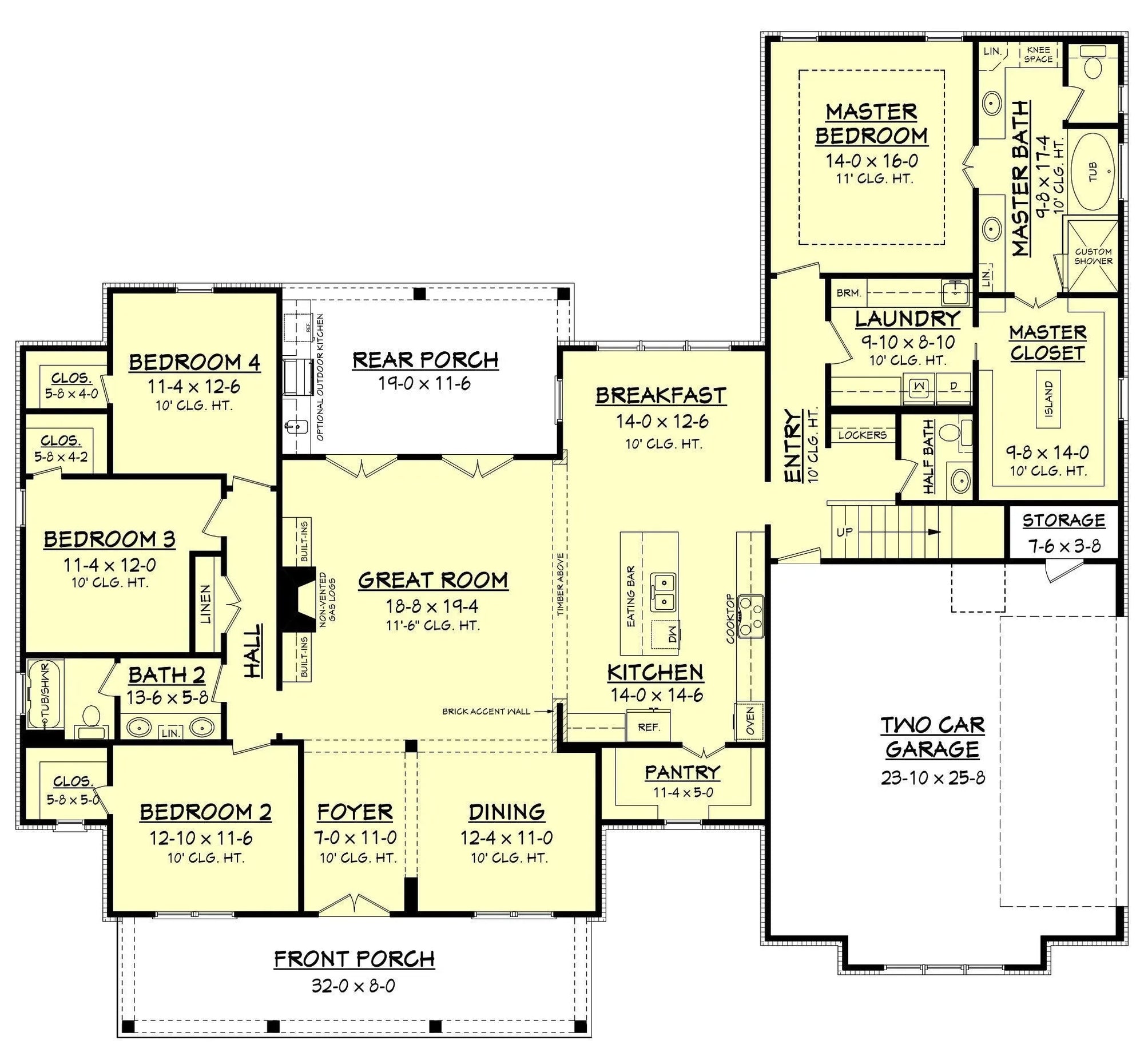Erin House Plan - Archival Designs House Plans, floor plan