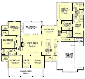 erin house plan - archival designs house plans, floor plan