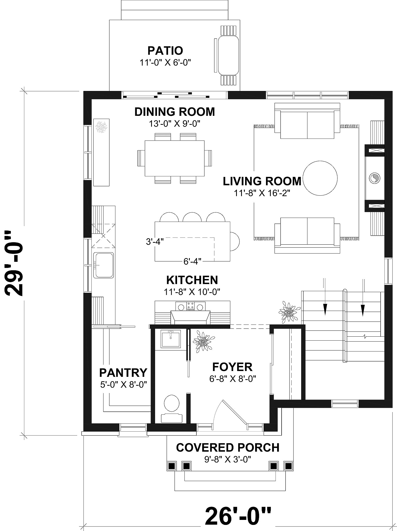 T8028-A English Cottage House Second Floor Plan, 3 Bedrooms, 1.5 Bathrooms | Fairhaven 2781