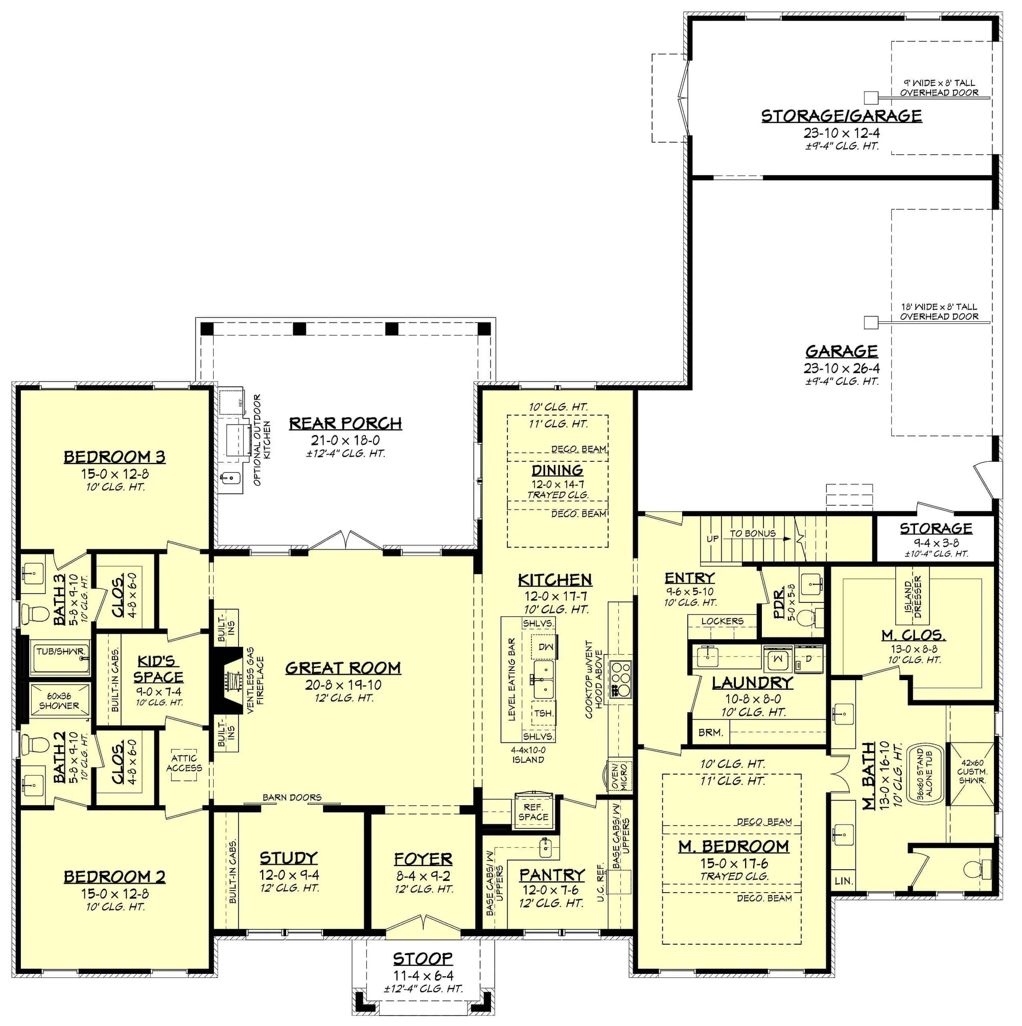 Appleton House Plan - Archival Designs House Plans, floor plan