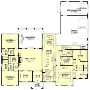 appleton house plan - archival designs house plans, floor plan