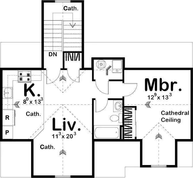 Tomczak House Plan - Archival Designs House Plans, floor plan