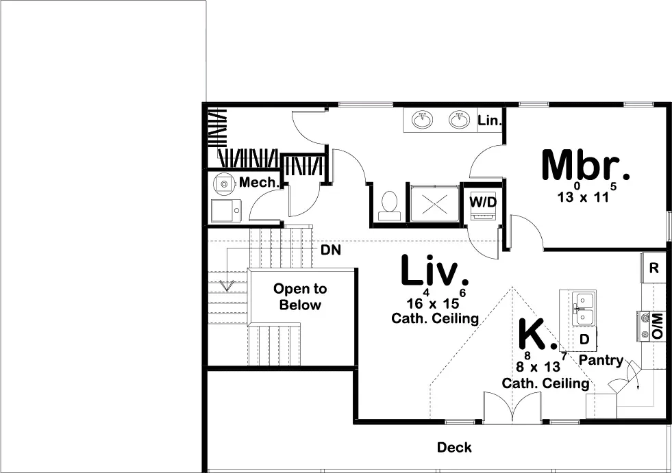 Chippewa House Plan - Archival Designs House Plans, floor plan