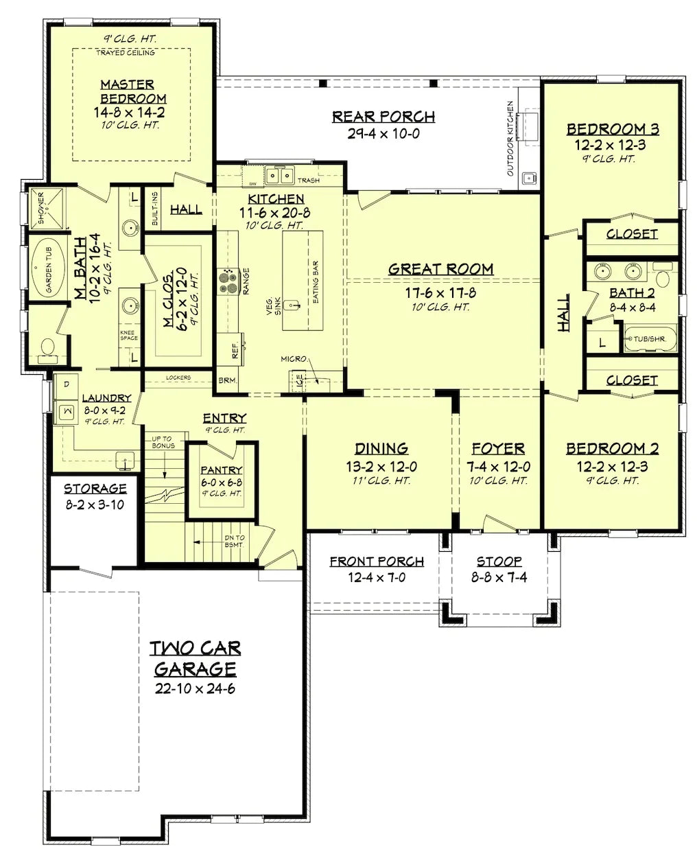 Abbey Lane House Plan - Archival Designs House Plans, floor plan