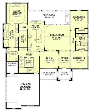 abbey lane house plan - archival designs house plans, floor plan