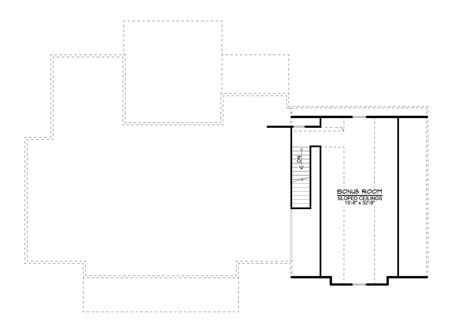 Stark House Plan - Archival Design House Plan Second floor plan