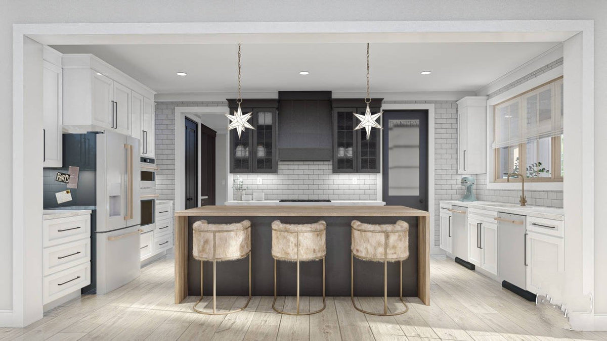 Arlington Heights Shopdominium House Plan - Kitchen