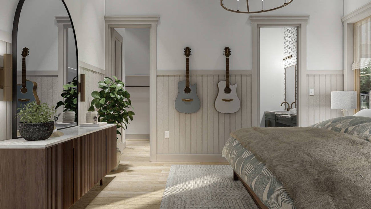 Red Rocks Barndominium House Plan - Master Bedroom