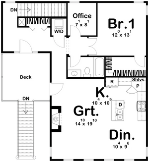 canterbury house plan - archival designs house plans, floor plan