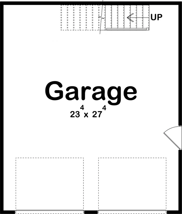 Burke Garage Garage Plan with Attic Archival Designs