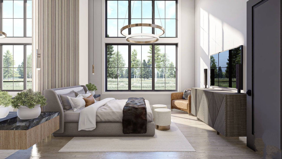 Blue Ridge Barndominium House Plan - Master Bedroom 