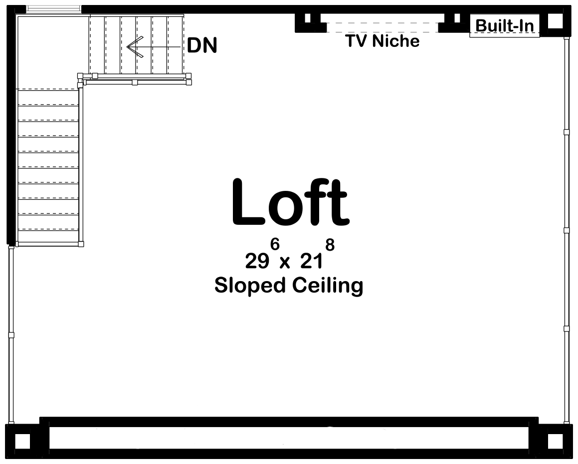 G7884-A Modern Pool House with Bathroom Second Floor Plan| Niagara Falls 30255