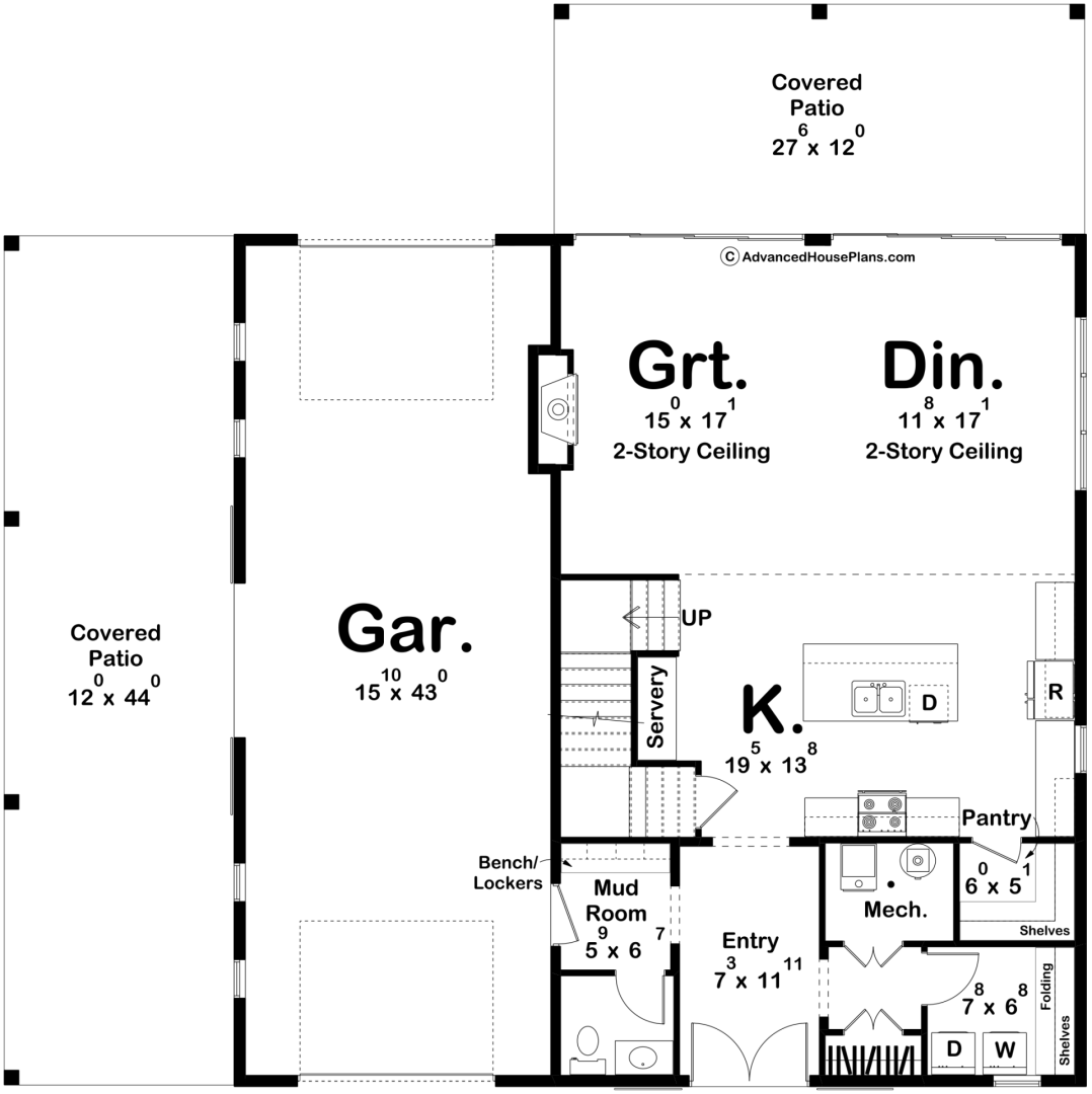 Pittston Farm Barndominium House - Main Floor Plan