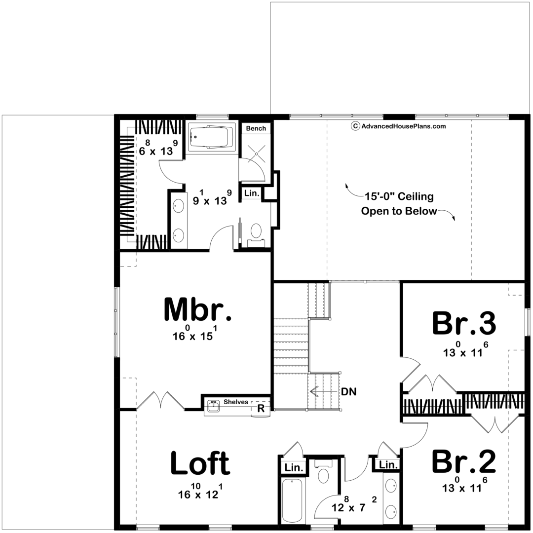 Pittston Farm Barndominium House - Second Floor Plan