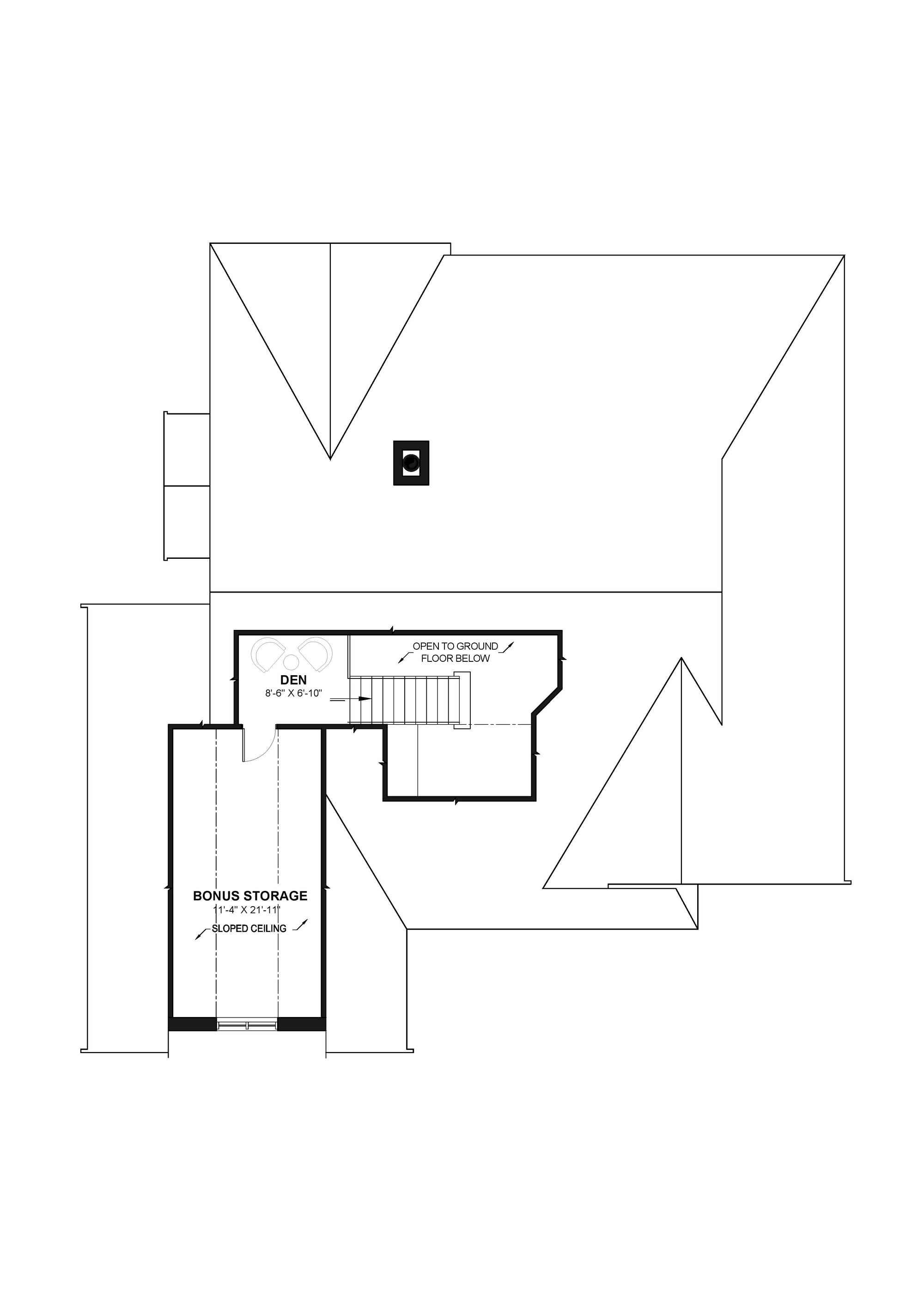 Aldergrove House Plan Second Floor Plan
