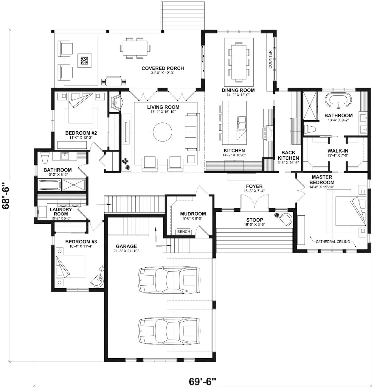 Country Side 2 House First Floor Plan