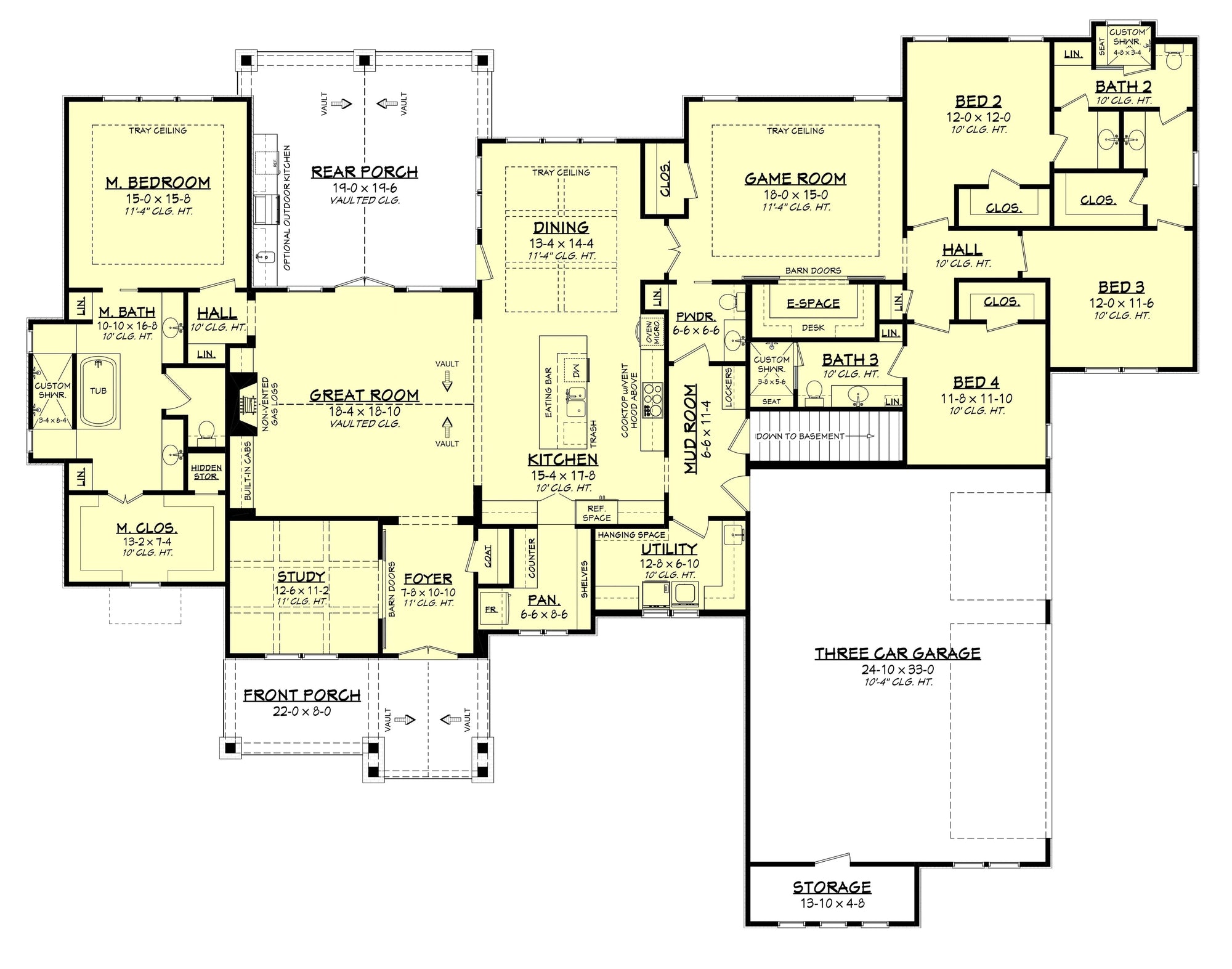Amarillo House Plan - Archival Designs House Plans, floor plan