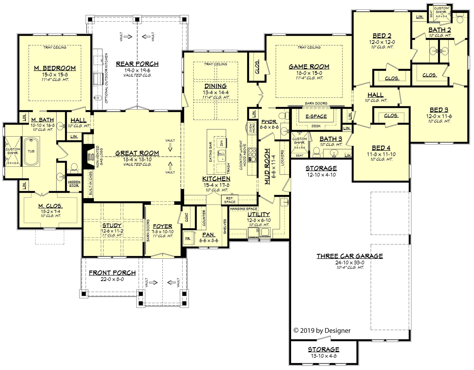 Amarillo House Plan - Archival Designs House Plans, floor plan