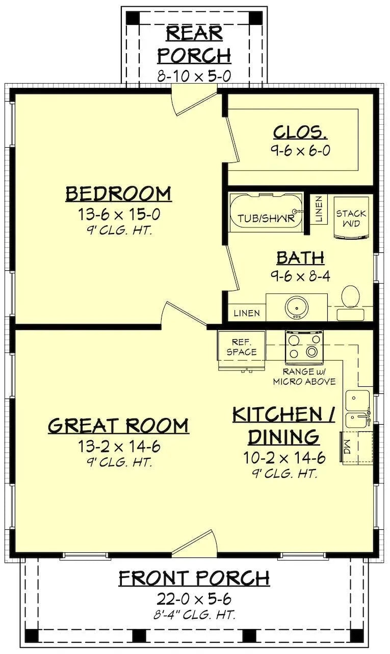 Laken House Plan - Archival Designs House Plans, floor plan