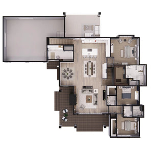 acorn farm house plan - archival designs house plans, floor plan