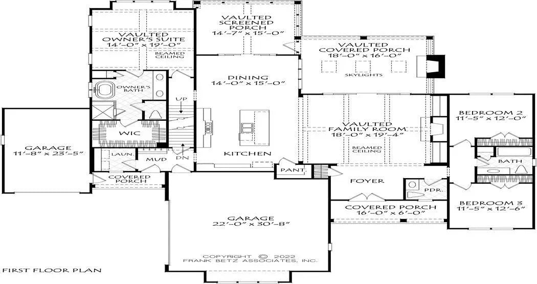 Allendale Farms - Archival Designs House Plans, floor plan