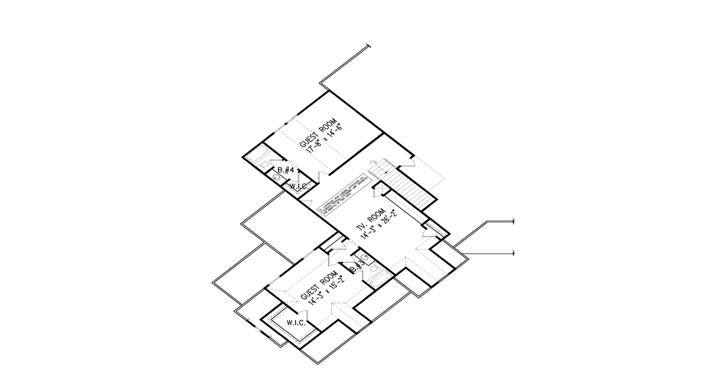 Amicalola Bungalow Floor Plan - Optional