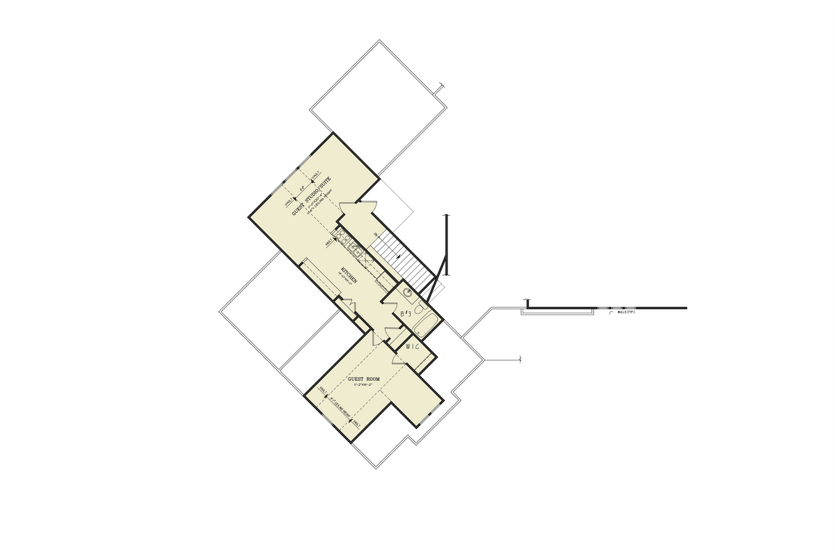 Amicalola Cottage B Second Floor Plan