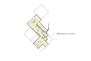 amicalola cottage b - archival designs house plans, floor plan