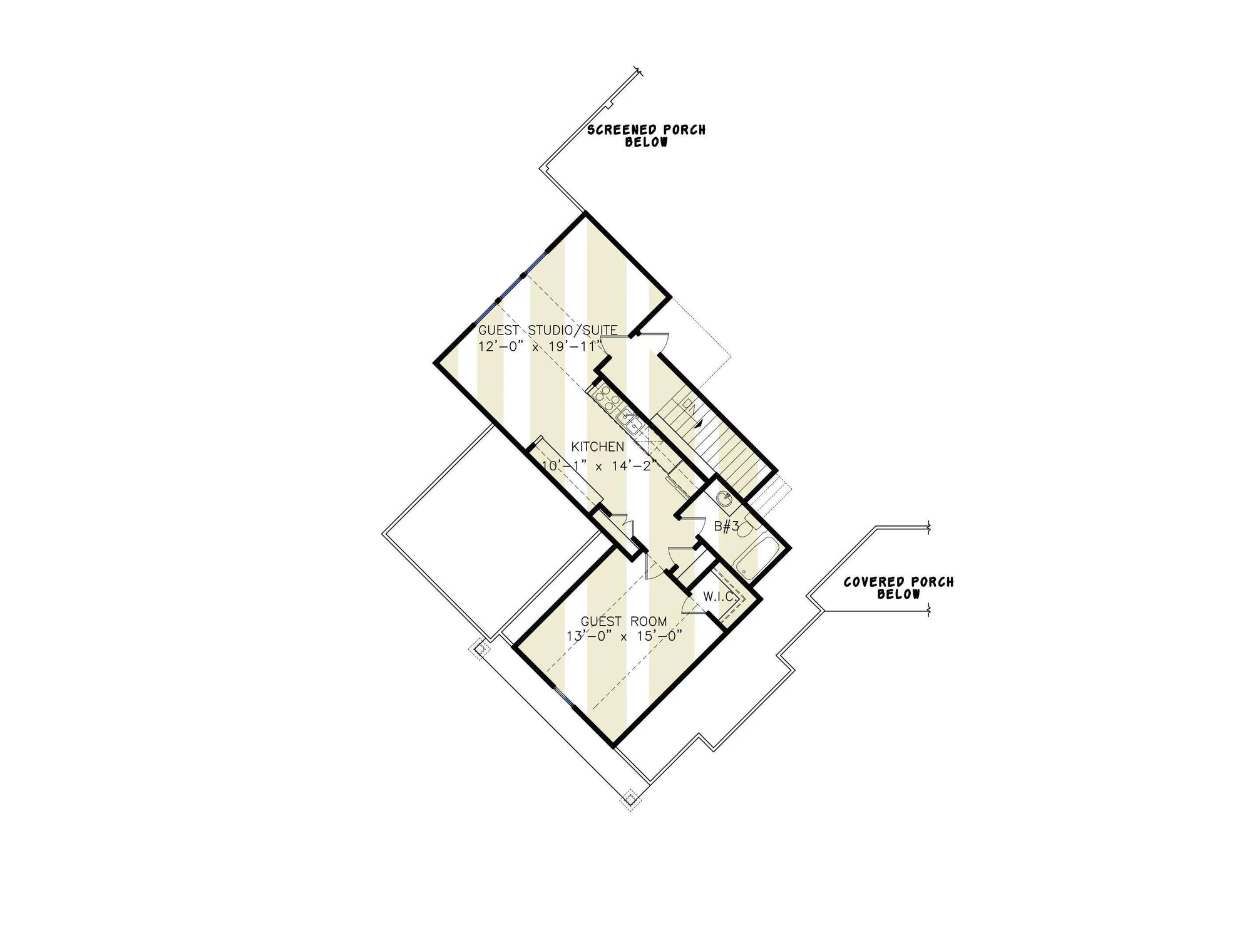 Amicalola Cottage House Plan - Archival Designs House Plans, floor plan