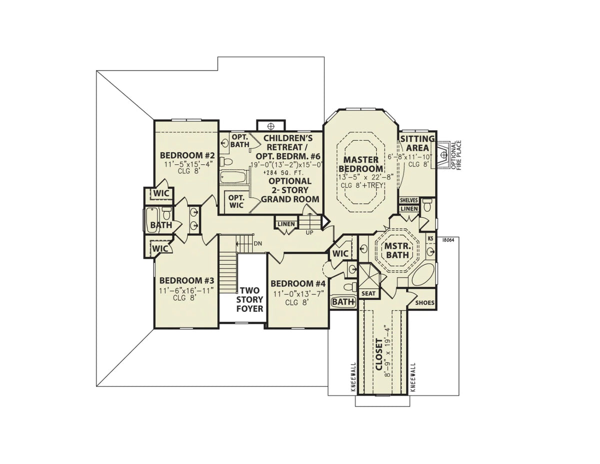 Astoria C Second Level  Floor Plan
