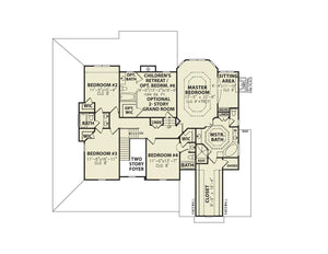 astoria c - archival designs house plans, floor plan
