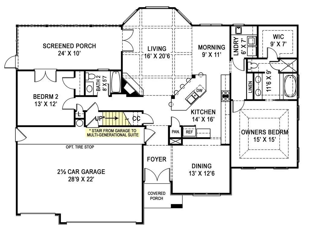 Audelle House Plan - Archival Designs House Plans, floor plan