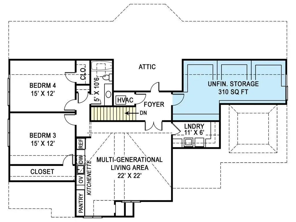 Audelle House Plan - Archival Designs House Plans, floor plan