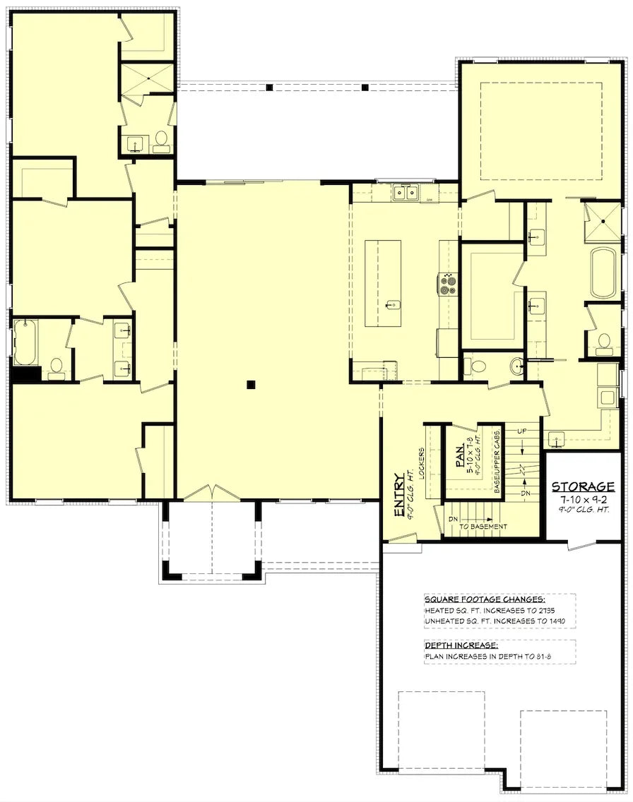 Livingston House Plan - Archival Designs House Plans floor plan