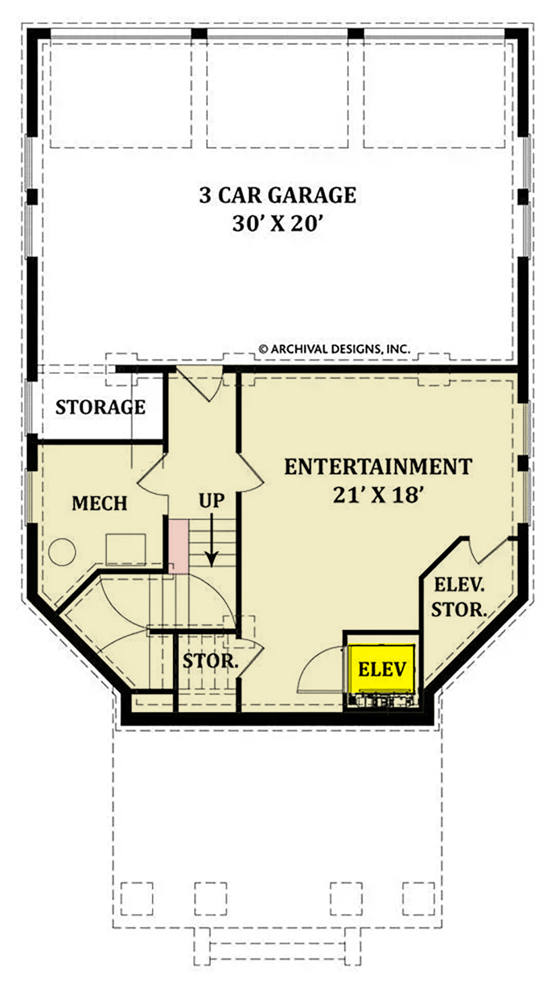Balleroy House Plan - Archival Designs House Plans, floor plan