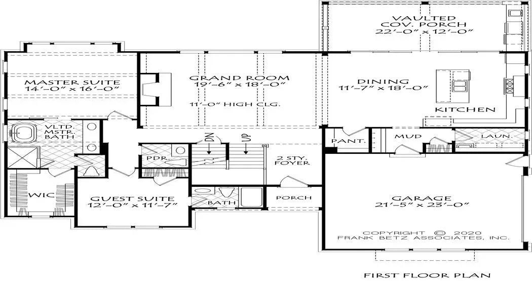 Blair Valley - Archival Designs House Plans, floor plan