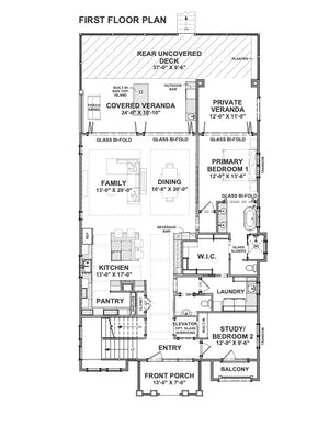 x7315-a blue isle i house first floor plan 5-6 beds 5.5 baths