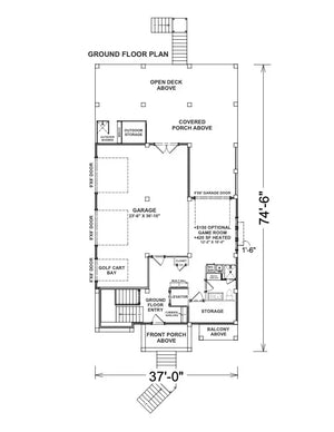 x7315-a blue isle i house ground floor plan 5-6 beds 5.5 baths
