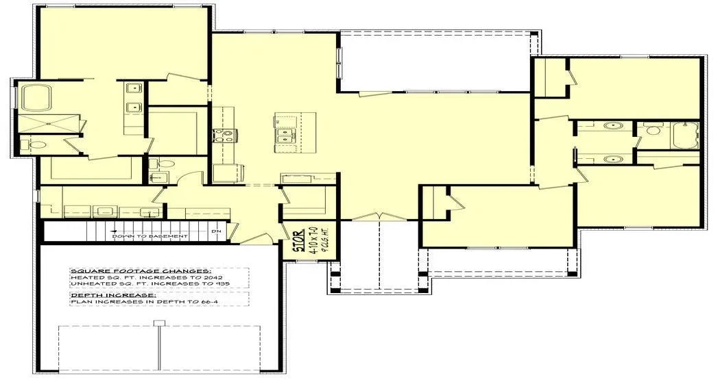 Brady Lane House Plan - Archival Designs House Plans, floor plan