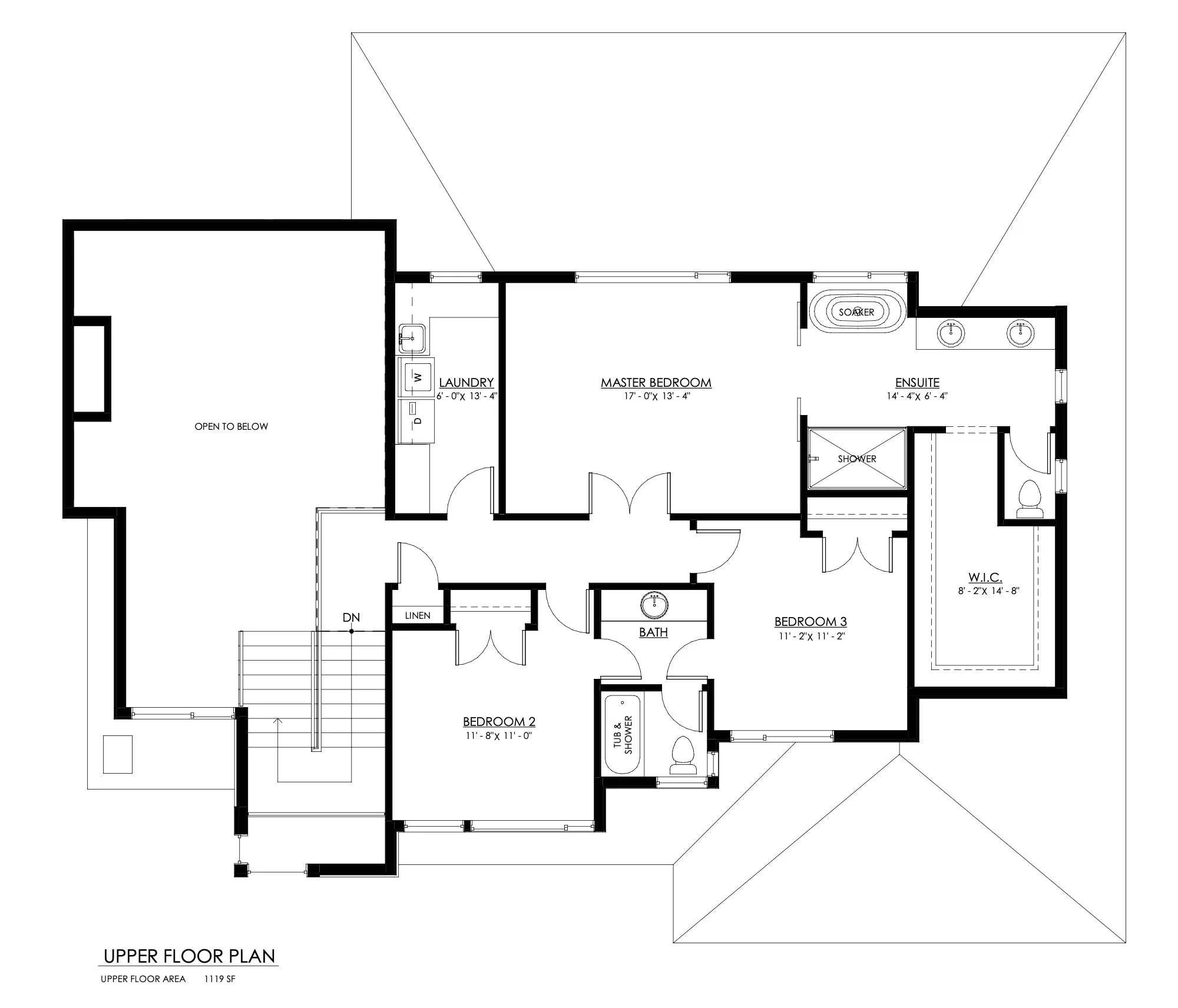 Brentwood Upper Floor Plan
